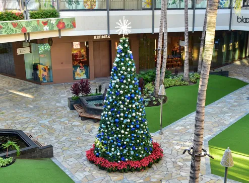 アラモアナセンターのクリスマスツリー